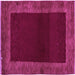 Square Abstract Purple Modern Rug, abs5428pur