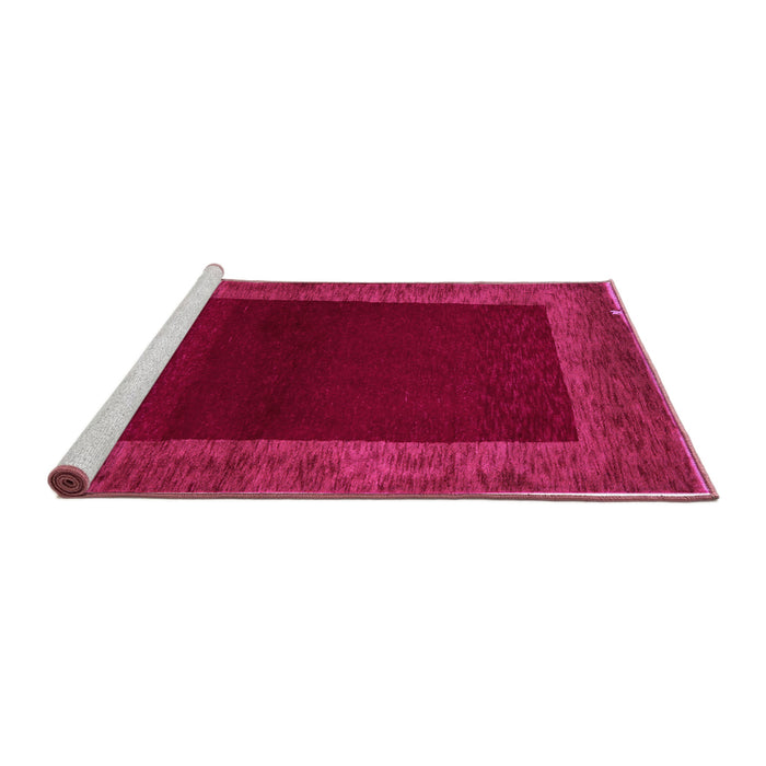 Sideview of Machine Washable Abstract Pink Modern Rug, wshabs5428pnk