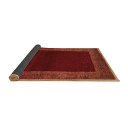 Sideview of Abstract Brown Modern Rug, abs5428brn