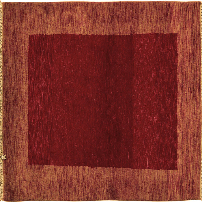 Square Abstract Brown Modern Rug, abs5428brn