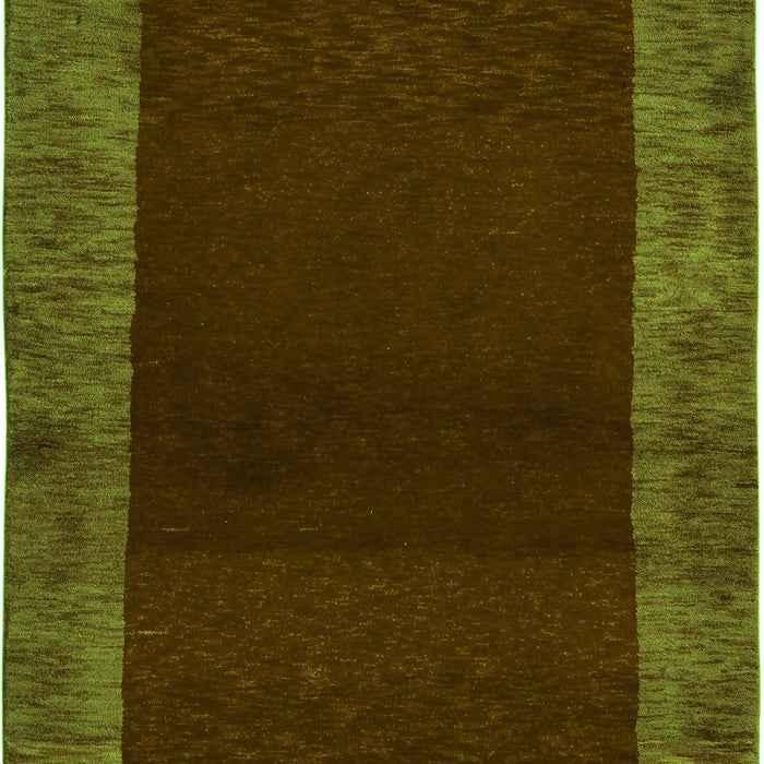 Machine Washable Abstract Green Modern Area Rugs, wshabs5428grn