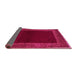 Sideview of Abstract Pink Modern Rug, abs5428pnk