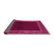 Sideview of Abstract Purple Modern Rug, abs5428pur