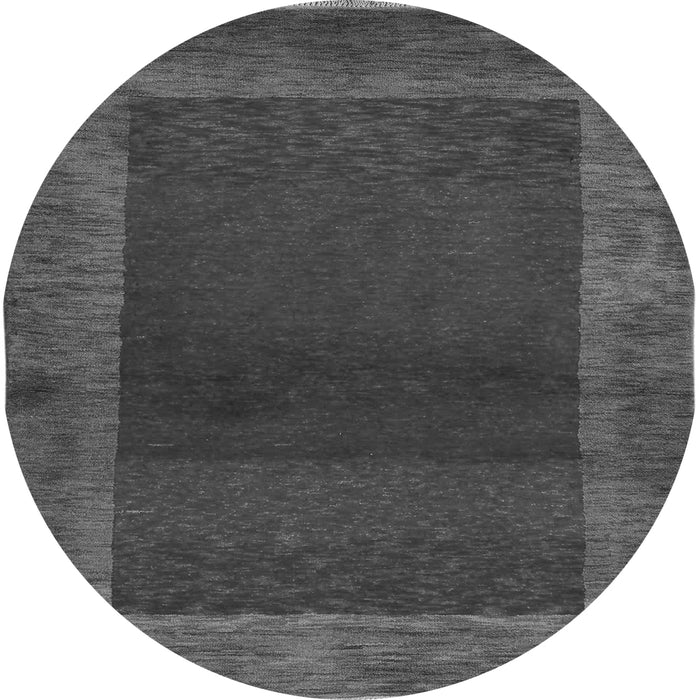 Round Abstract Gray Modern Rug, abs5428gry