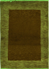 Abstract Green Modern Rug, abs5428grn