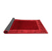 Abstract Red Modern Area Rugs