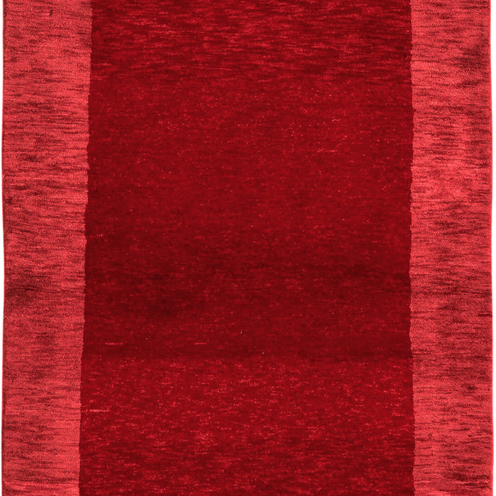 Machine Washable Abstract Red Modern Rug, wshabs5428red