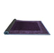 Sideview of Abstract Blue Modern Rug, abs5428blu