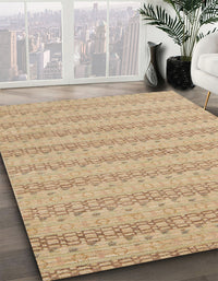 Abstract Yellow Modern Rug, abs5429