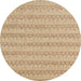 Round Machine Washable Abstract Yellow Rug, wshabs5429