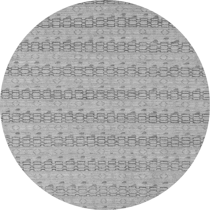 Round Machine Washable Abstract Gray Modern Rug, wshabs5429gry