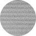 Round Machine Washable Abstract Gray Modern Rug, wshabs5429gry