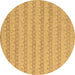 Round Abstract Brown Modern Rug, abs5429brn