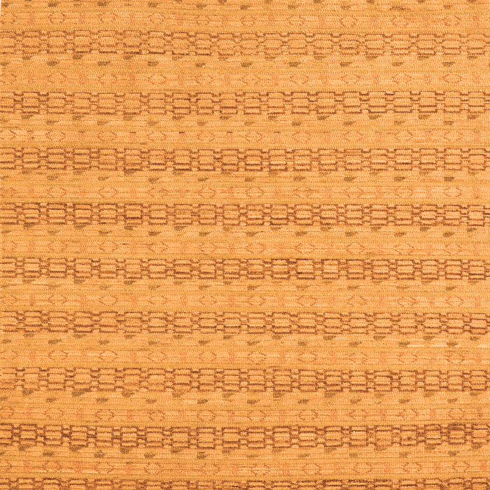 Square Machine Washable Abstract Orange Modern Area Rugs, wshabs5429org