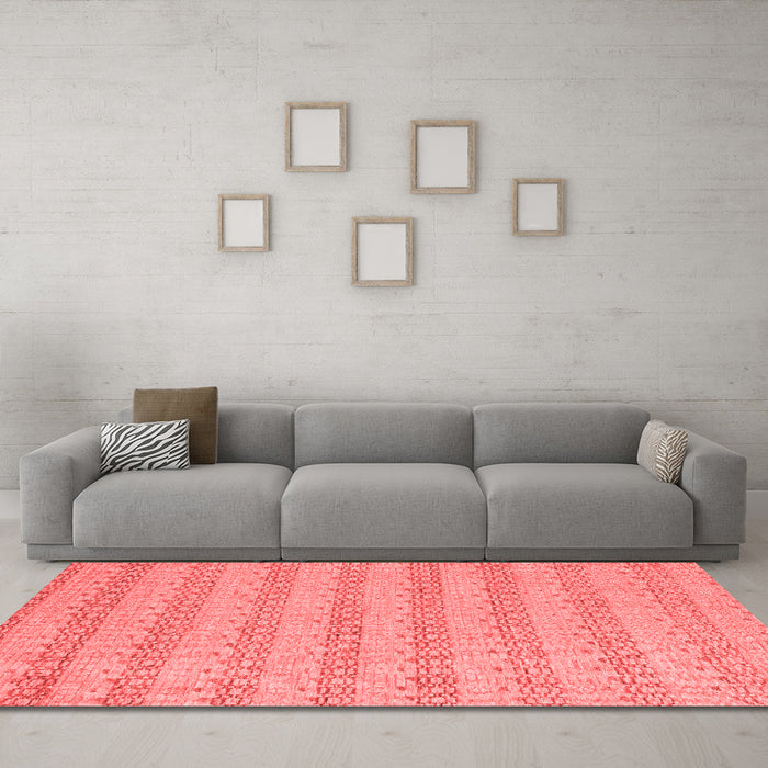 Modern Red Washable Rugs