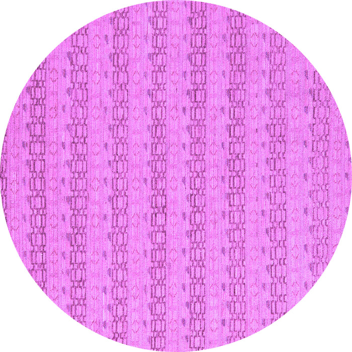 Round Machine Washable Abstract Purple Modern Area Rugs, wshabs5429pur