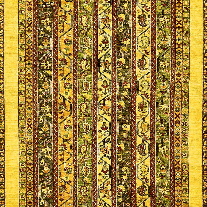 Machine Washable Abstract Yellow Modern Rug, wshabs542yw