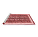 Modern Red Washable Rugs