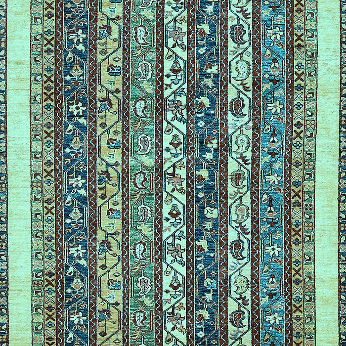 Machine Washable Abstract Light Blue Modern Rug, wshabs542lblu