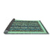 Sideview of Abstract Light Blue Modern Rug, abs542lblu