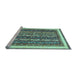 Sideview of Machine Washable Abstract Light Blue Modern Rug, wshabs542lblu