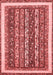 Abstract Red Modern Area Rugs