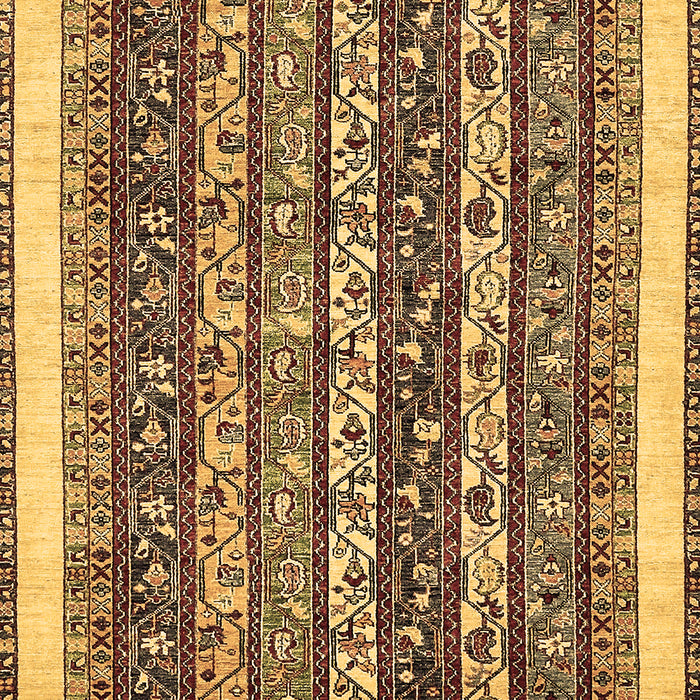 Machine Washable Abstract Brown Modern Rug, wshabs542brn