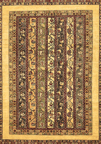 Abstract Brown Modern Rug, abs542brn