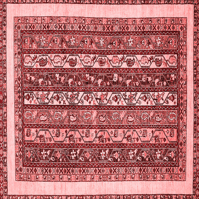 Machine Washable Abstract Red Modern Rug, wshabs542red