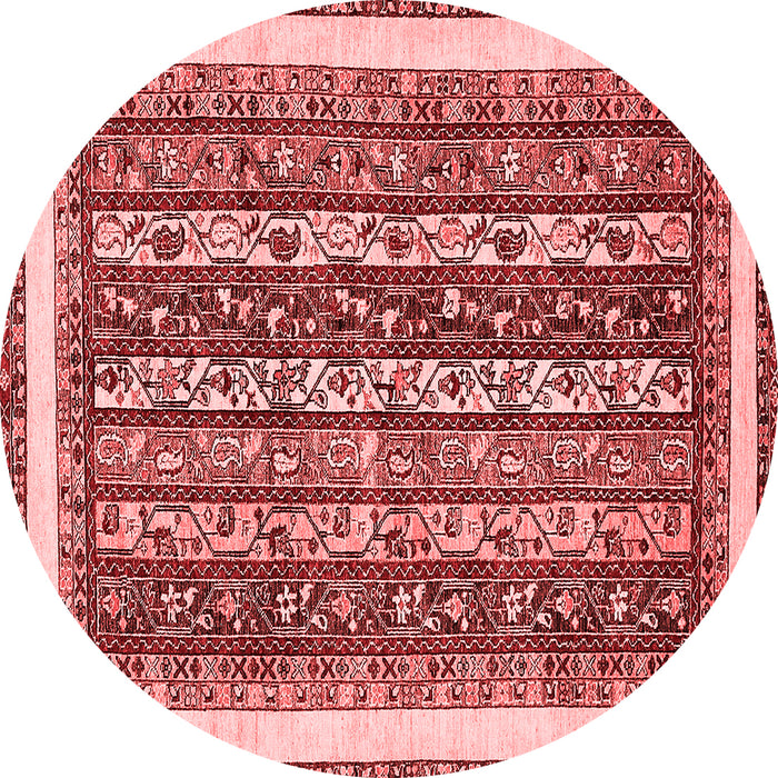 Machine Washable Abstract Red Modern Rug, wshabs542red