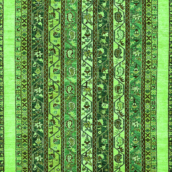 Abstract Green Modern Rug, abs542grn