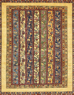 Abstract Red Brown Modern Rug, abs542