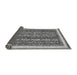 Sideview of Abstract Gray Modern Rug, abs542gry