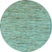 Round Machine Washable Abstract Light Blue Modern Rug, wshabs5430lblu