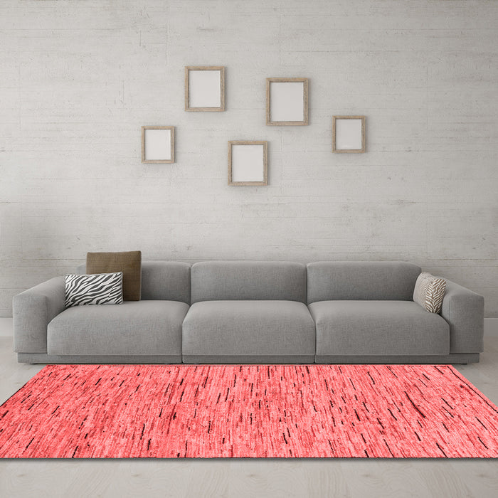 Modern Red Washable Rugs