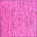 Square Machine Washable Abstract Pink Modern Rug, wshabs5430pnk