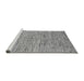 Sideview of Machine Washable Abstract Gray Modern Rug, wshabs5430gry