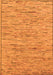 Machine Washable Abstract Orange Modern Area Rugs, wshabs5430org