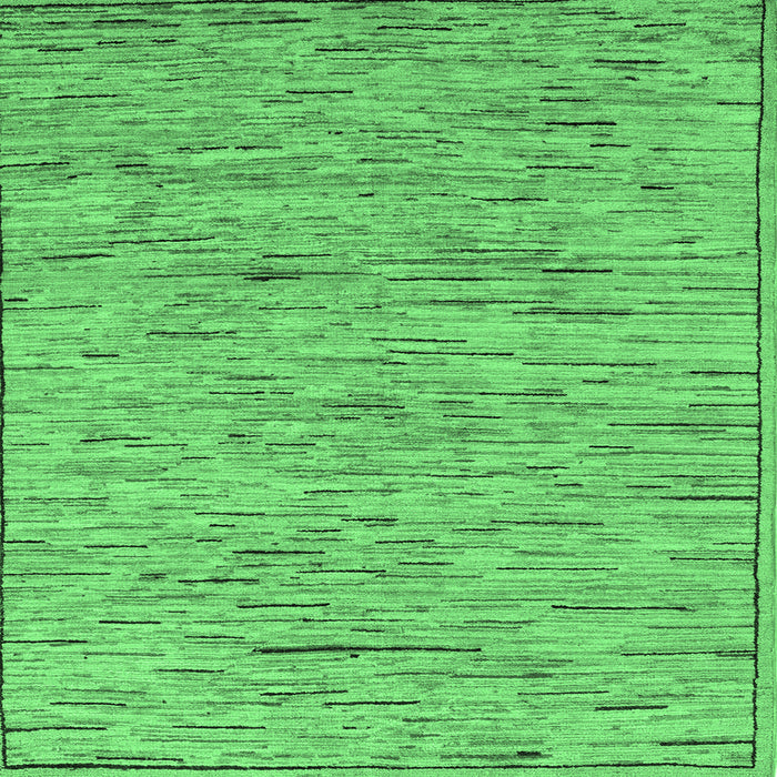 Square Abstract Emerald Green Modern Rug, abs5430emgrn