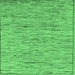 Square Abstract Emerald Green Modern Rug, abs5430emgrn