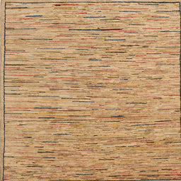 Square Machine Washable Abstract Chocolate Brown Rug, wshabs5430