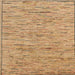 Square Abstract Chocolate Brown Modern Rug, abs5430