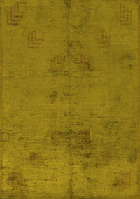 Abstract Yellow Modern Rug, abs5431yw