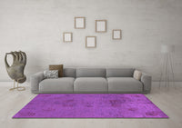 Machine Washable Abstract Purple Modern Rug, wshabs5431pur