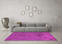 Machine Washable Abstract Pink Modern Rug, wshabs5431pnk