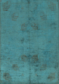 Abstract Light Blue Modern Rug, abs5431lblu