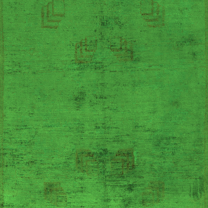 Machine Washable Abstract Green Modern Area Rugs, wshabs5431grn