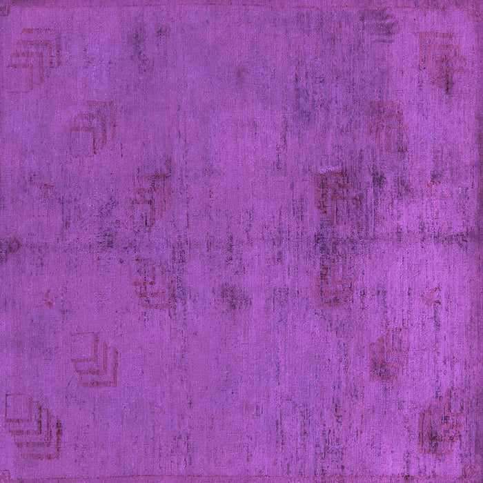 Square Machine Washable Abstract Purple Modern Area Rugs, wshabs5431pur