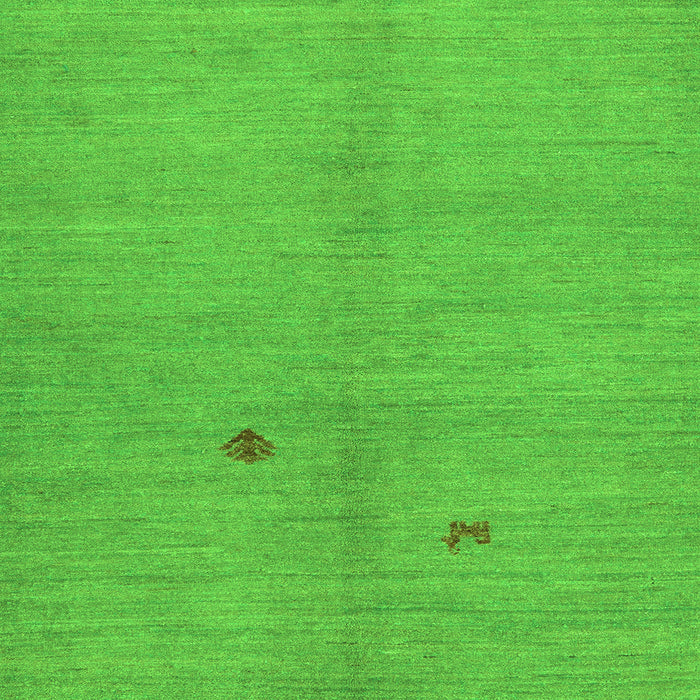 Square Machine Washable Abstract Green Modern Area Rugs, wshabs5432grn
