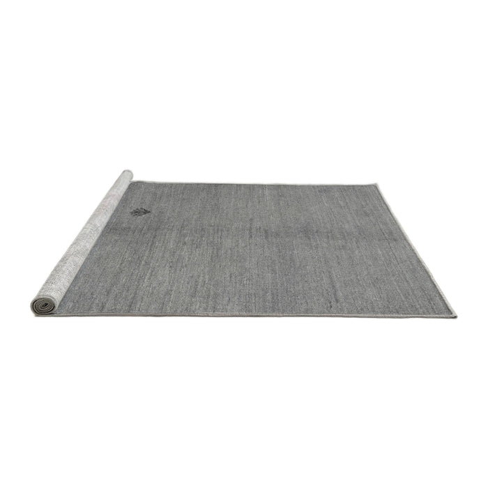 Sideview of Machine Washable Abstract Gray Modern Rug, wshabs5432gry